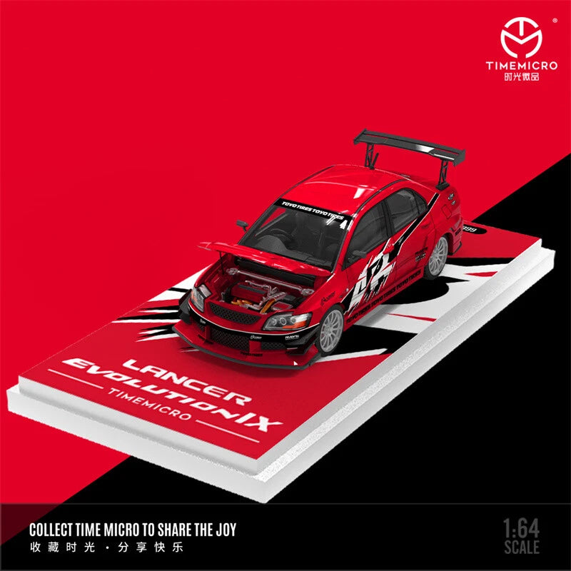 Time Micro 1/64 Lancer Evolution EVO IX - FNF Red Livery