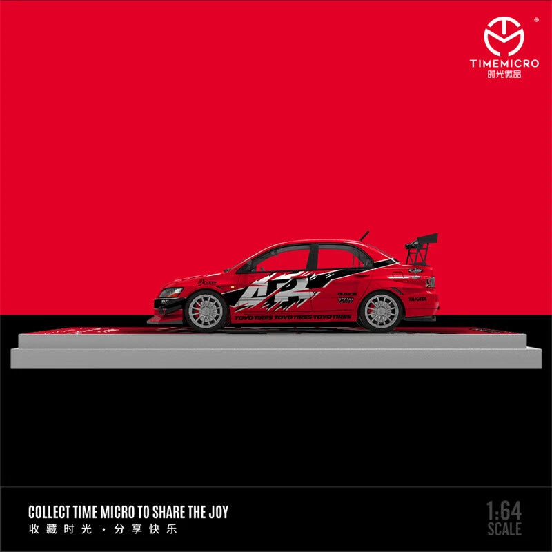 Time Micro 1/64 Lancer Evolution EVO IX - FNF Red Livery