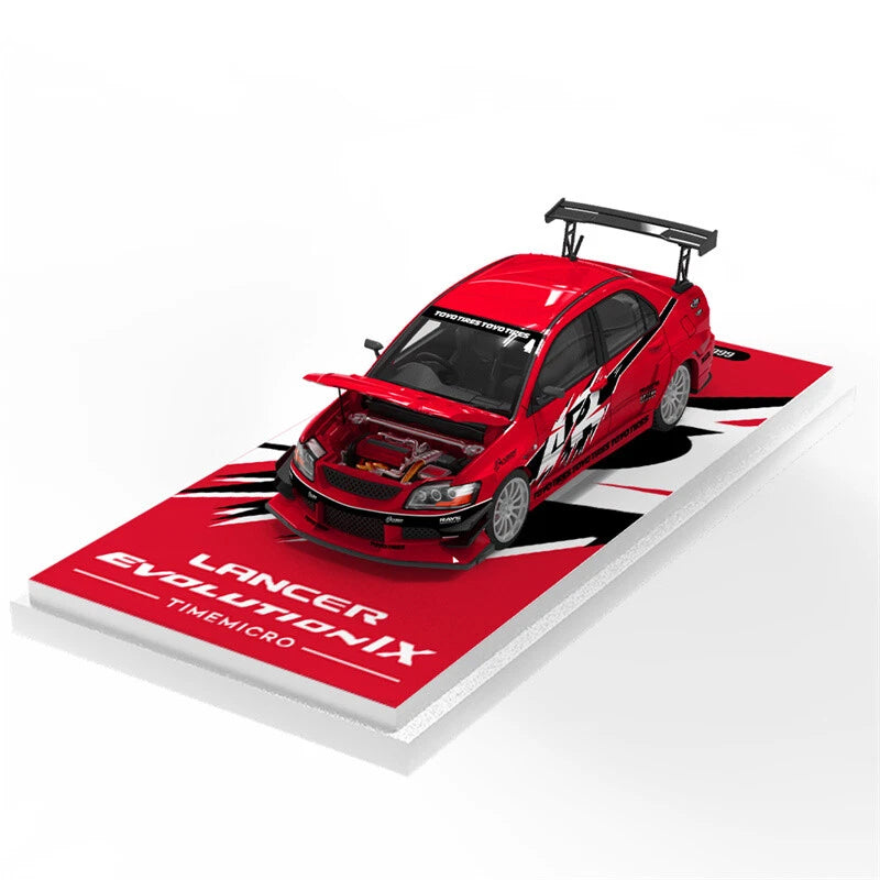 Time Micro 1/64 Lancer Evolution EVO IX - FNF Red Livery