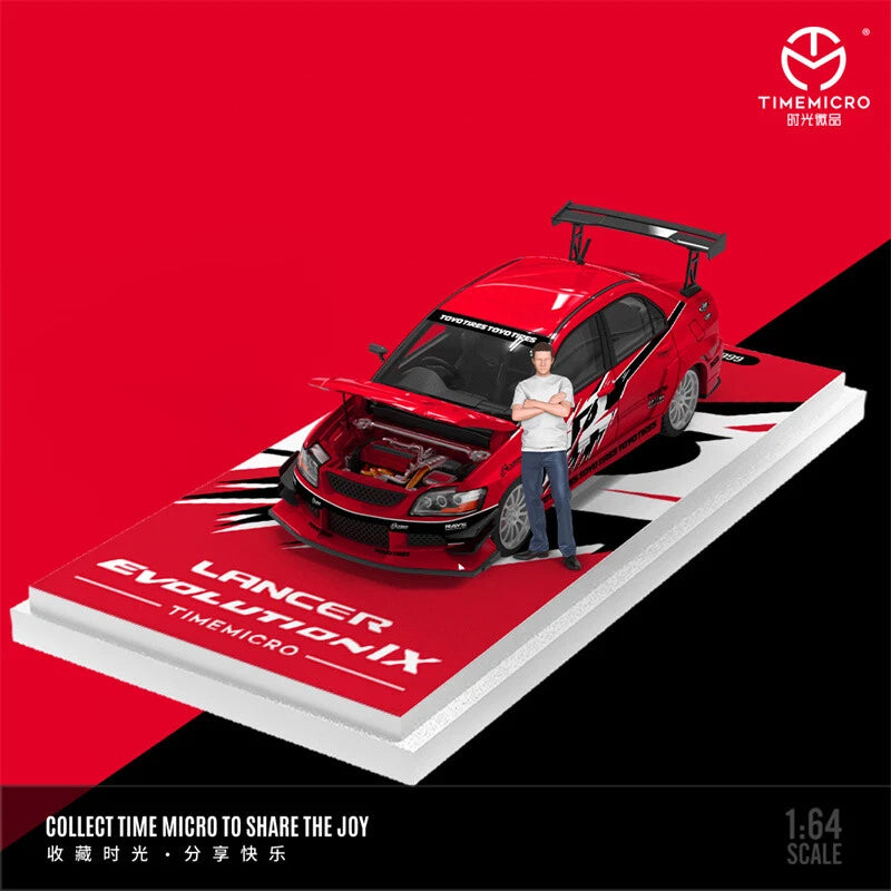 Time Micro 1/64 Lancer Evolution EVO IX - FNF Red Livery