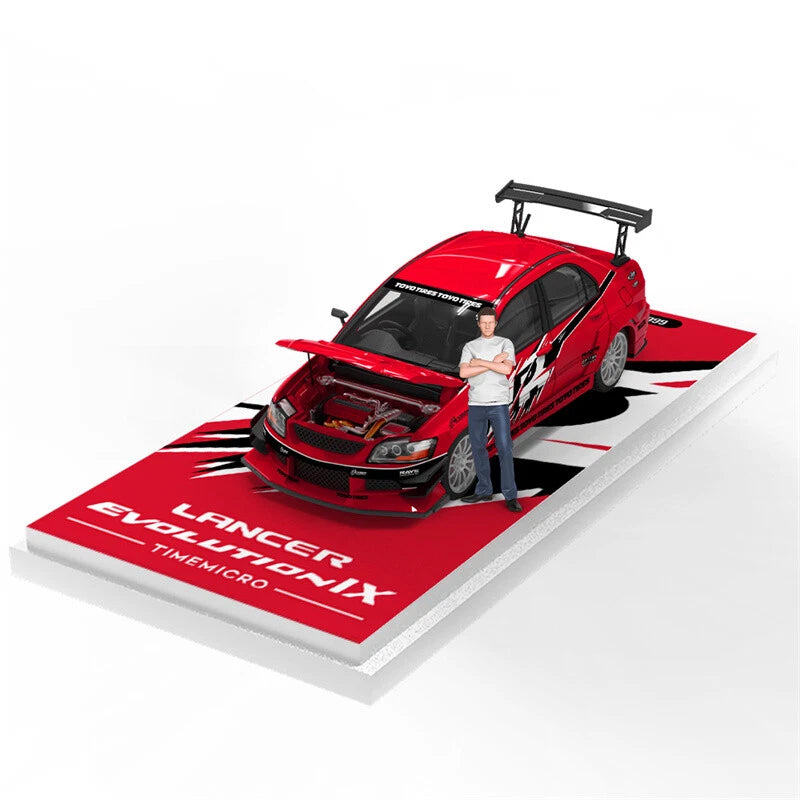 Time Micro 1/64 Lancer Evolution EVO IX - FNF Red Livery