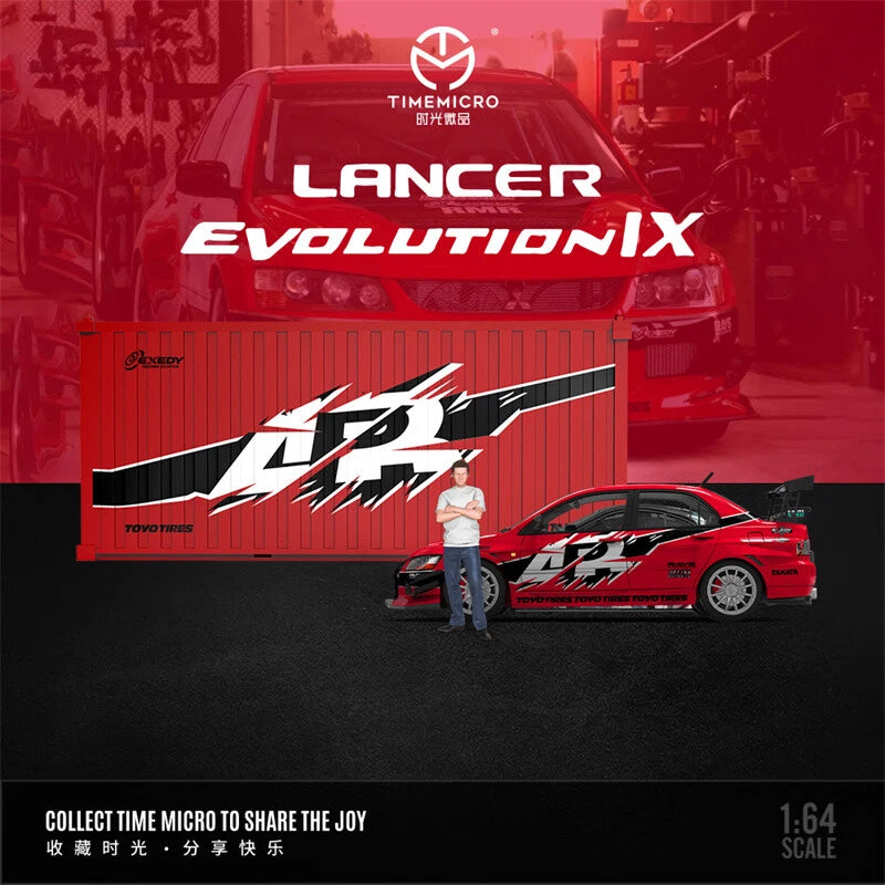 Time Micro 1/64 Lancer Evolution EVO IX - FNF Red Livery