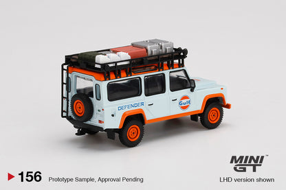 Mini GT 1:64 Land Rover Defender 110 Gulf [USA EXCLUSIVE PRODUCT] ***in clamshell blisters***