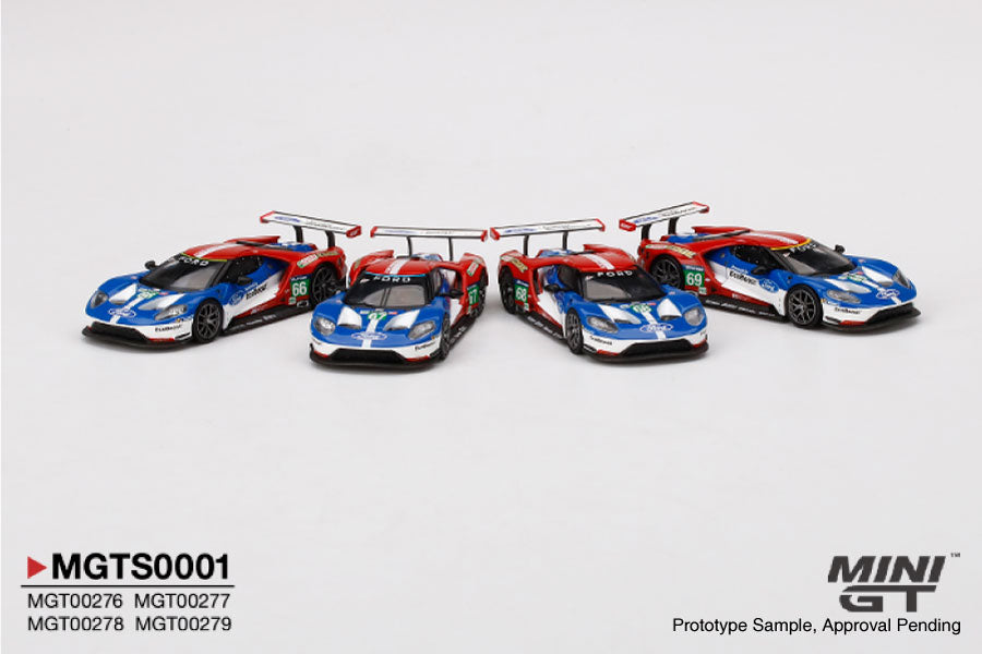 Mini GT 1:64 Ford GT LMGTE PRO Set 2016 24Hr Le Mans LTD Blue