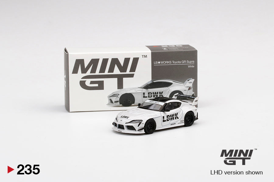 Mini GT 1:64 LB Works Toyota GR Supra White ***in clamshell blisters***