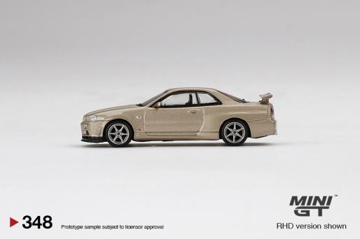 Mini GT 1/64 Nissan Skyline GT-R (R34) M-Spec Gold ***in clamshell blisters***
