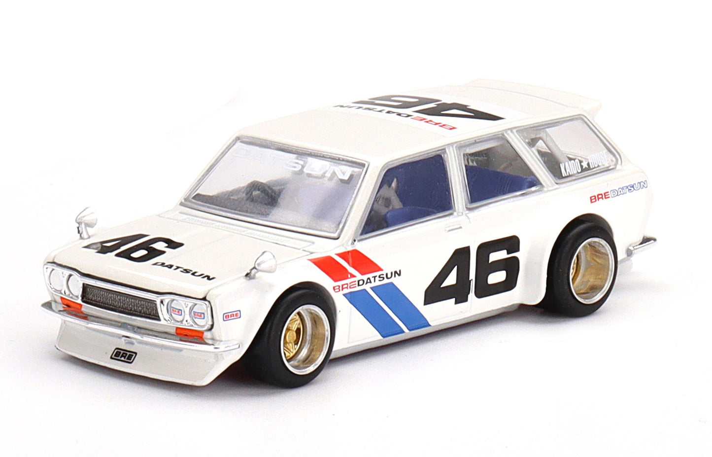 Mini GT 1/64 Kaido★House Datsun 510 Wagon BRE V2 White