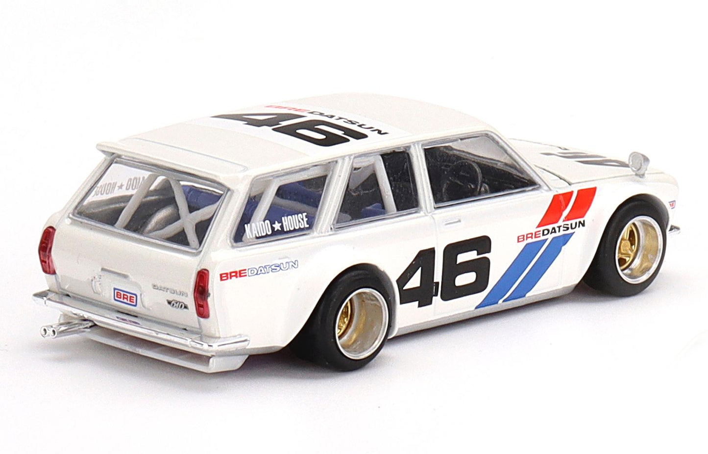 Mini GT 1/64 Kaido★House Datsun 510 Wagon BRE V2 White