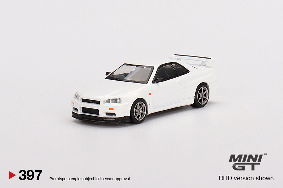Mini GT 1/64 Nissan Skyline GT-R (R34) V-Spec N1 White ***in clamshell blisters***