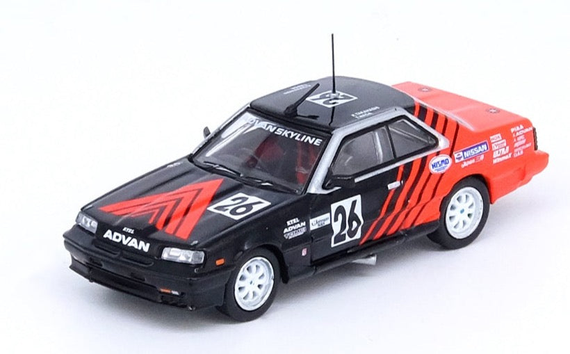 Inno64 1/64 NISSAN SKYLINE 2000 Turbo RS-X (HR30) #26 "ADVAN" JTCC 1987 Kenji Takahashi / Takao Wada