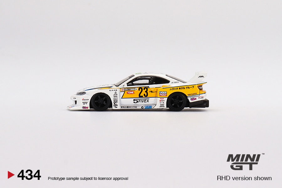 Mini GT 1:64 LB-Super Silhouette Nissan S15 SILVIA #23 2021 Formula Drift Japan – Mijo Exclusives ***in clamshell blisters***