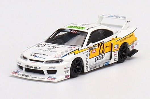 Mini GT 1:64 LB-Super Silhouette Nissan S15 SILVIA #23 2021 Formula Drift Japan – Mijo Exclusives ***in clamshell blisters***