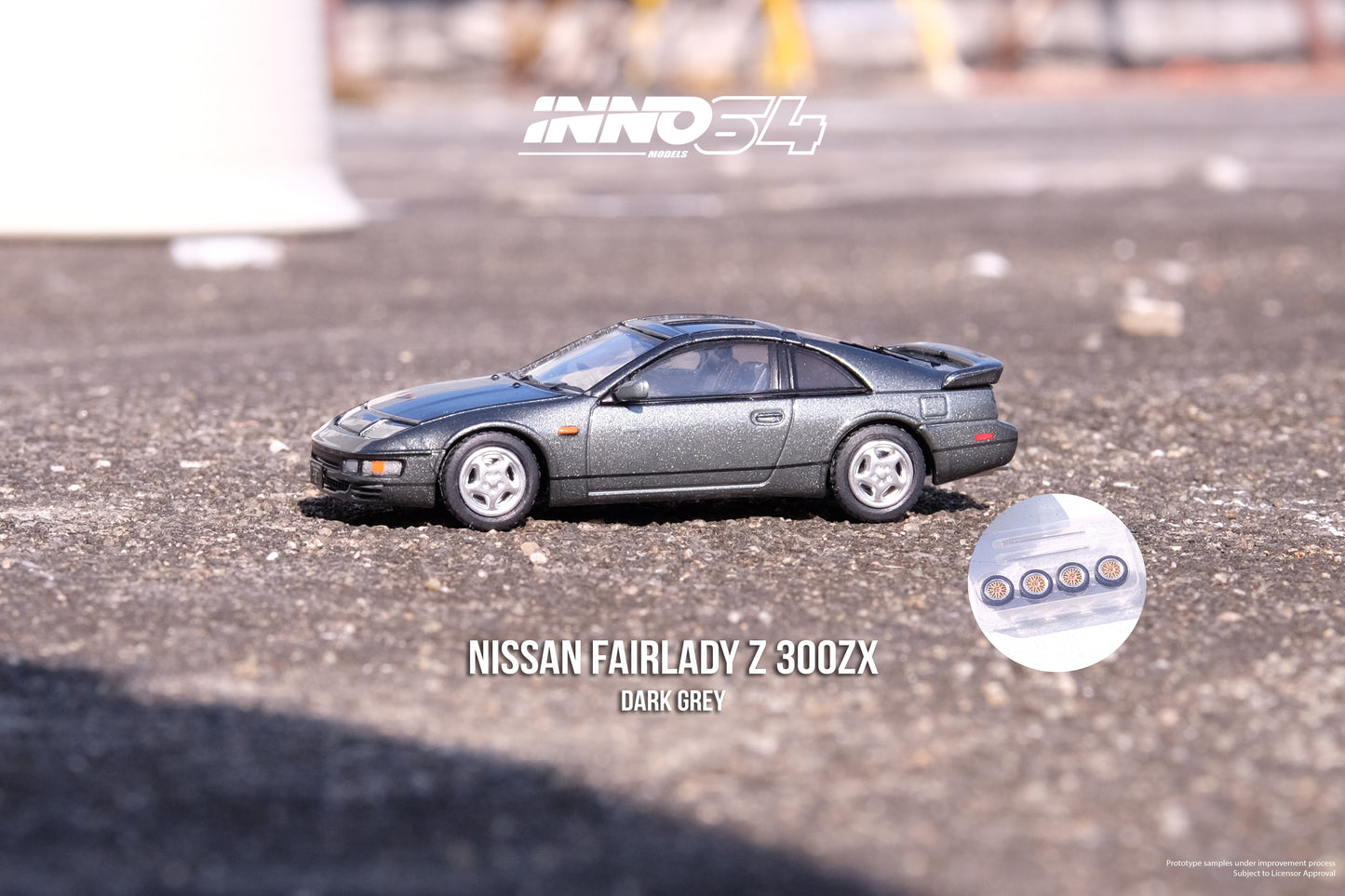 Inno64 1/64 NISSAN 300ZX (Z32) Oxford Grey Metallic
