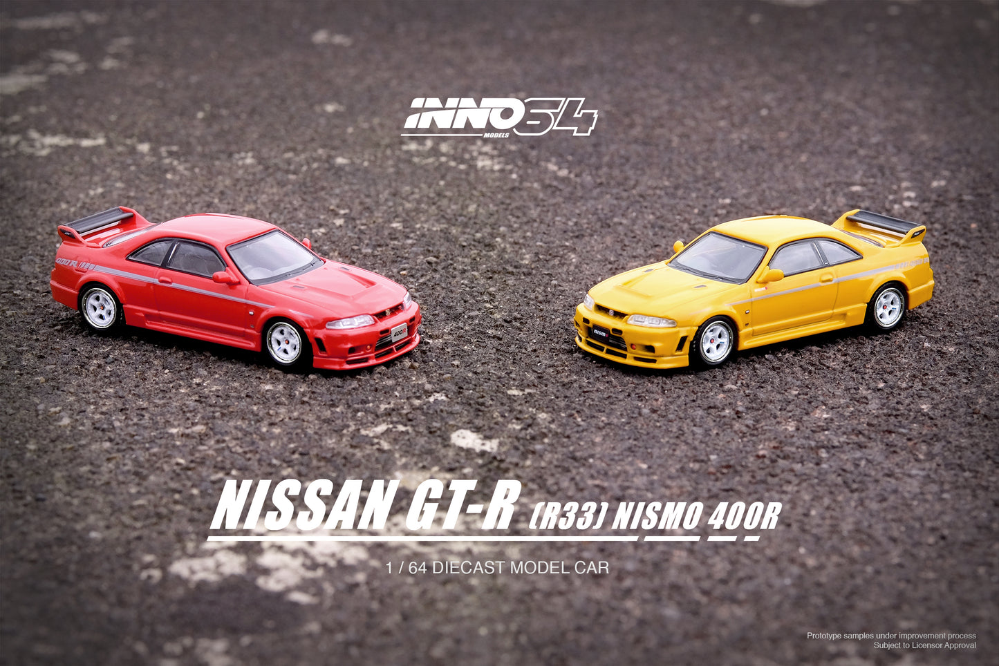 Inno64 1/64 NISSAN SKYLINE GT-R (R33) NISMO 400R Super Clear Red II