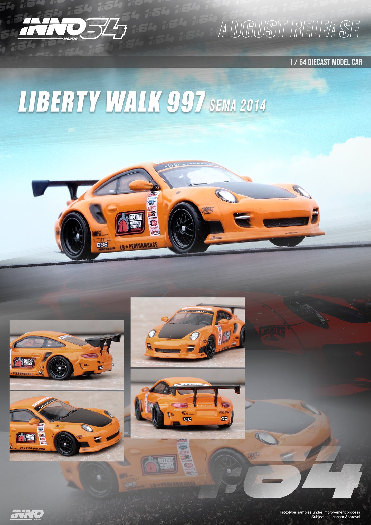 Inno64 1:64 LIBERTY WALK 997 SEMA 2014