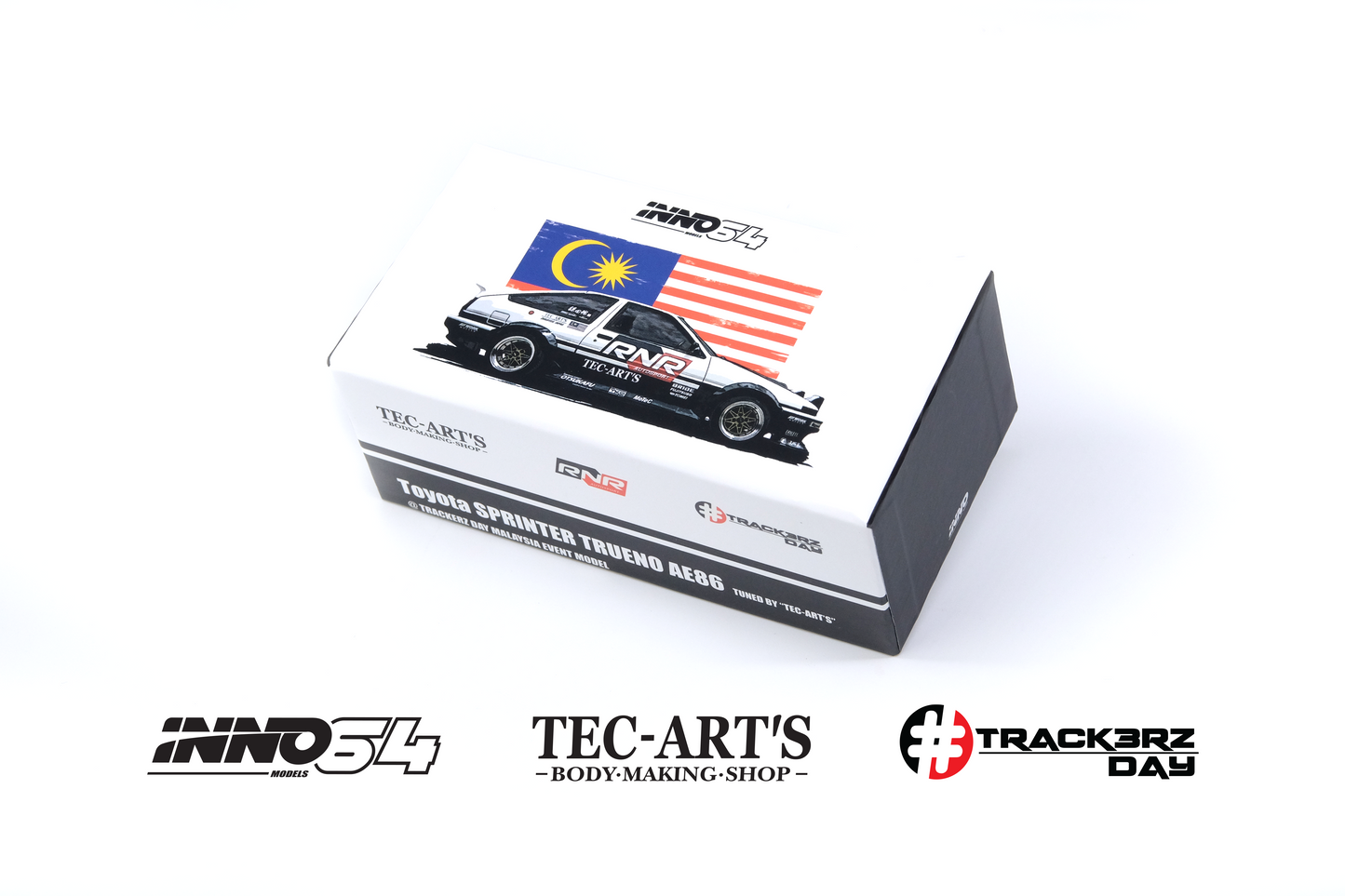 Inno64 1:64 Toyota SPRINTER TRUENO AE86 Tuned by "TEC-ART'S" @TRACKERZ DAY MALAYSIA EVENT MODEL Limited Edition