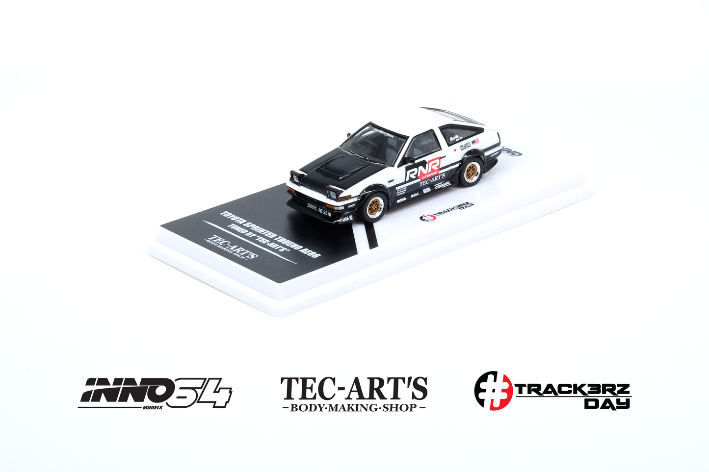 Inno64 1:64 Toyota SPRINTER TRUENO AE86 Tuned by "TEC-ART'S" @TRACKERZ DAY MALAYSIA EVENT MODEL Limited Edition