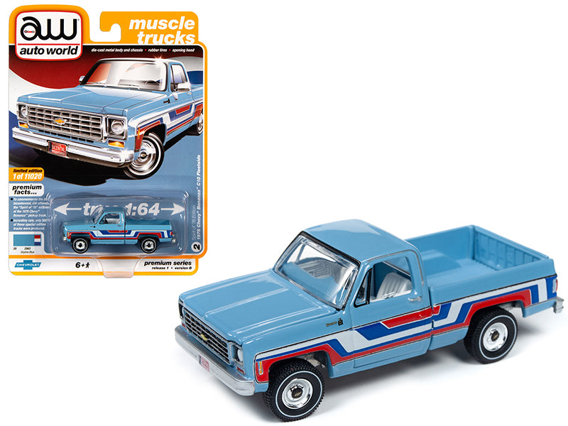 Auto World 1:64 Premium Chevy Bonanza Truck Bicenntenial Edition '76