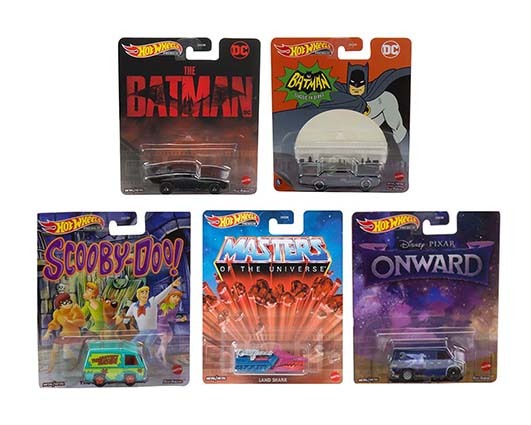 Hot Wheels 1/64 2022 Retro Entertainment G CASE SET OF 5