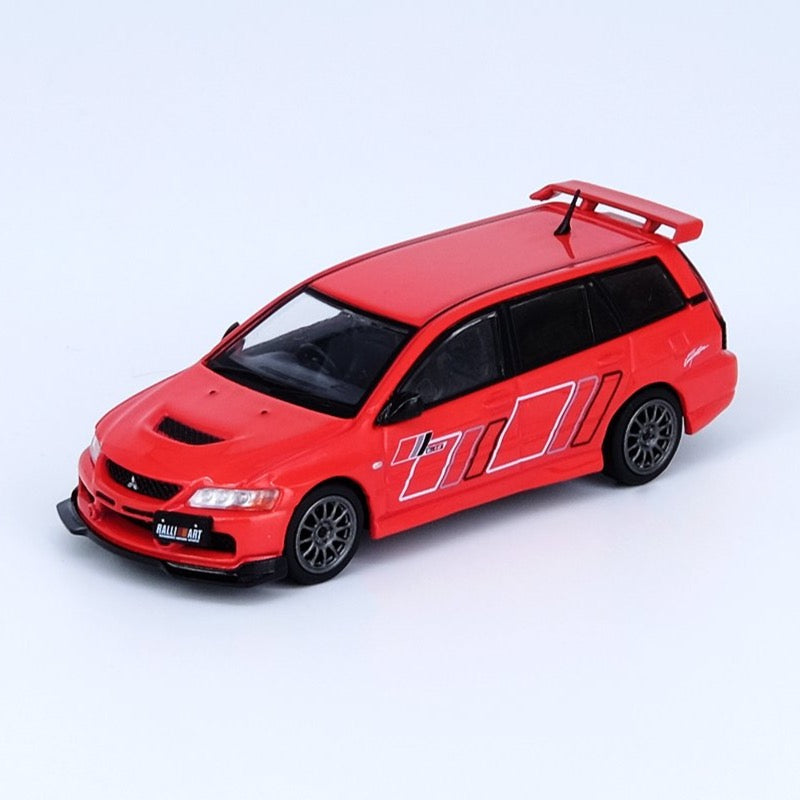 Inno64 1:64 MITSUBISHI LANCER EVOLUTION IX WAGON 2005 RALLIART Red