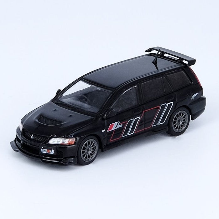 Inno64 1:64 MITSUBISHI LANCER EVOLUTION IX WAGON 2005 RALLIART Black