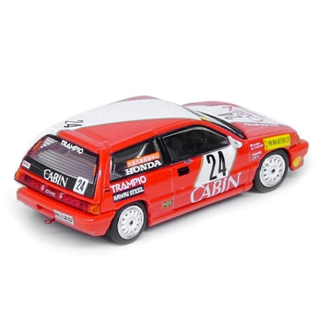 Inno64 1:64 HONDA CIVIC Si E-AT #24 "CABIN" Macau Guia Race 1988 2nd 1600cc Class - Tomohiko Tsutsumi