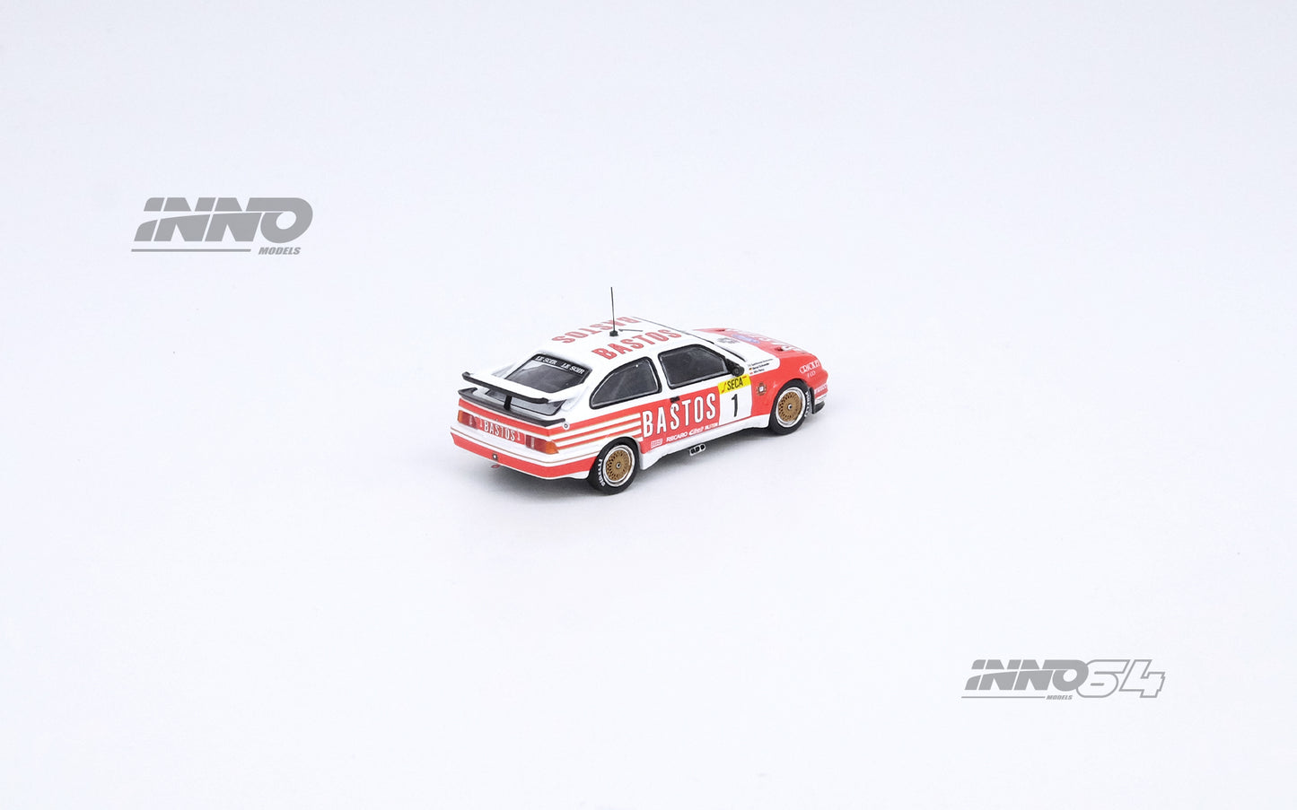 Inno64 1/64 FORD SIERRA RS500 COSWORTH #1 "BASTOS" SPA 24 HOURS 1989 Winner