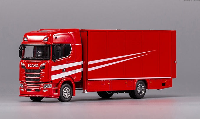 GCD 1/64 S730 Enclosed Double Deck Gull Wing Tow Truck - Ferrari