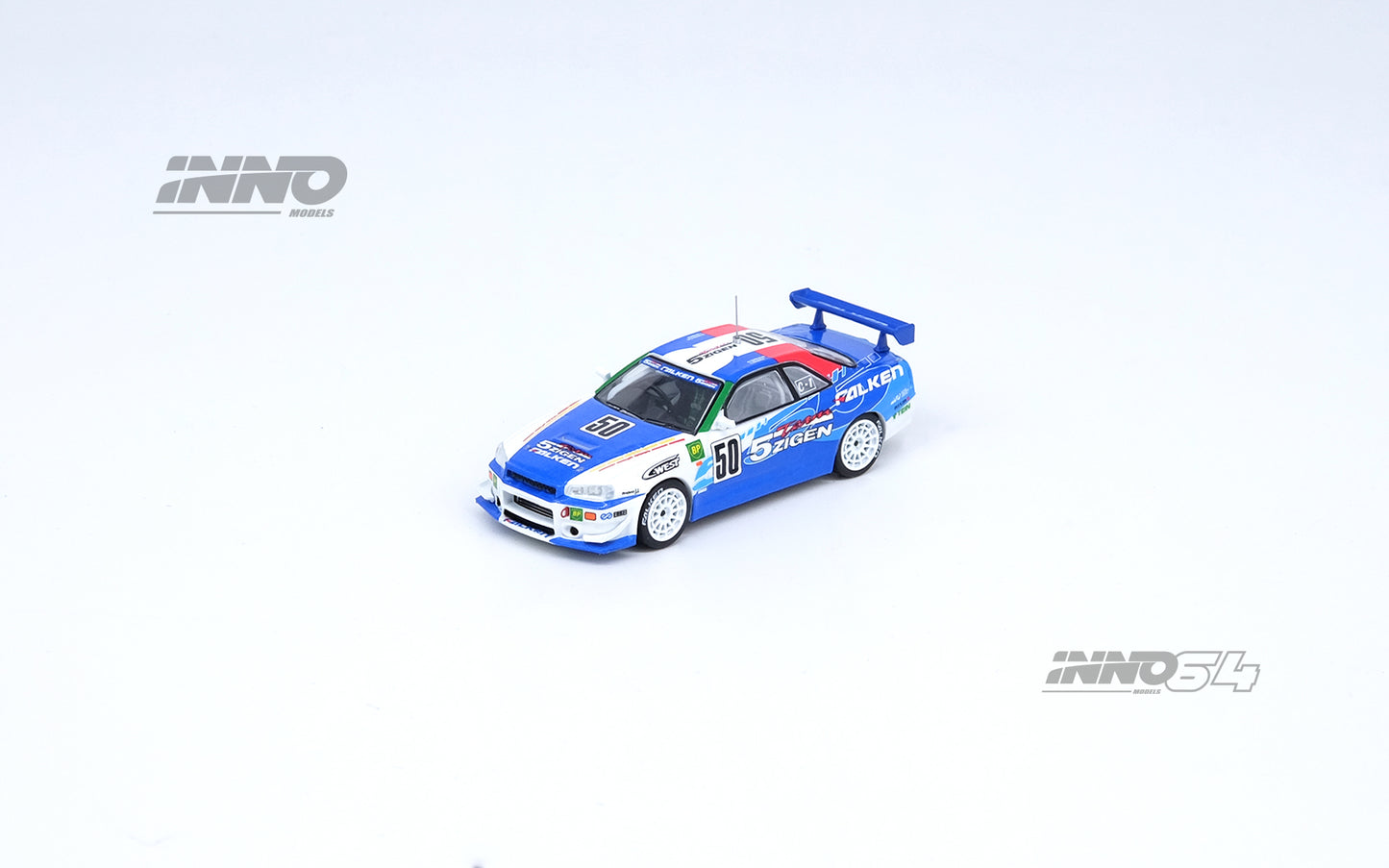 Inno64 1/64 NISSAN SKYLINE GT-R (R34) #50 "5ZIGEN FALKEN"Super Taikyu 2000 N1 Championship Winner