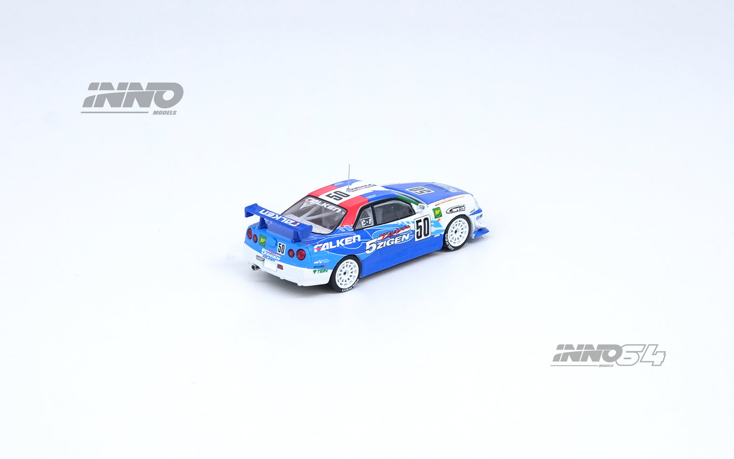 Inno64 1/64 NISSAN SKYLINE GT-R (R34) #50 "5ZIGEN FALKEN"Super Taikyu 2000 N1 Championship Winner