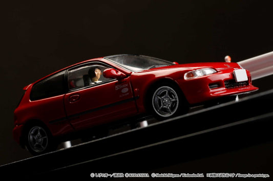 Hobby Japan 1/64 Honda CIVIC (EG6) Myogi Night Kids / Shingo Shoji (INITIAL D: Diorama set with Driver Figure)