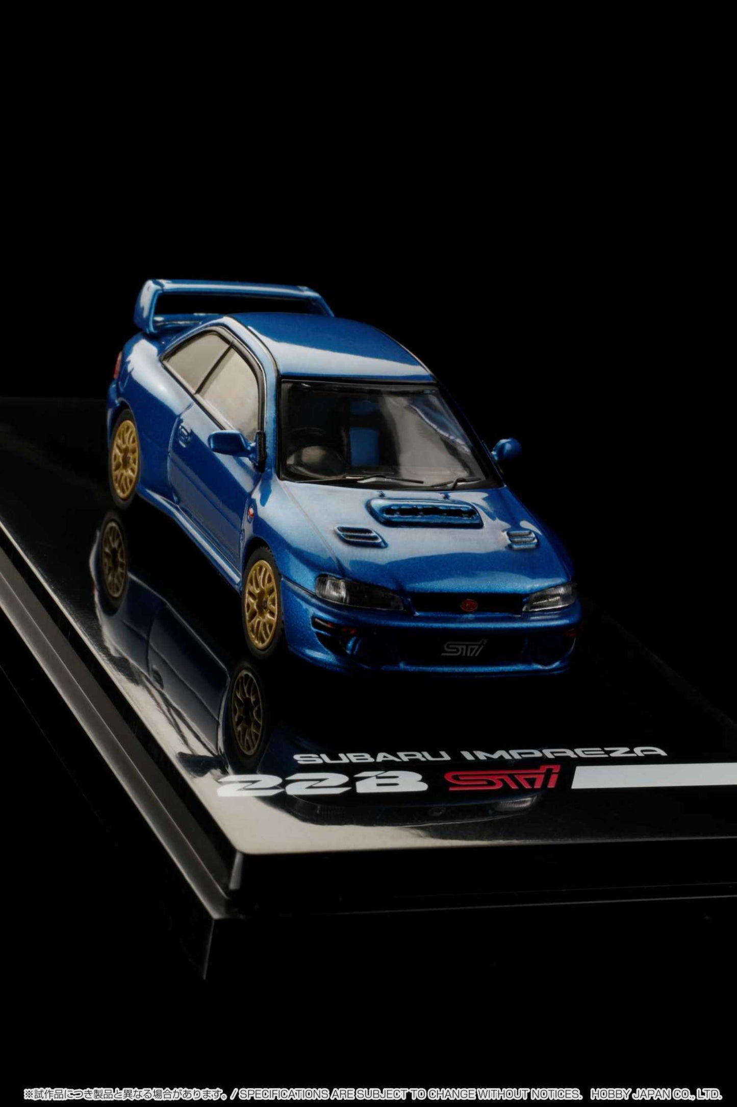 Hobby Japan 1/64 SUBARU IMPREZA 22B STi Version (GC8改) With EJ22改 engine display