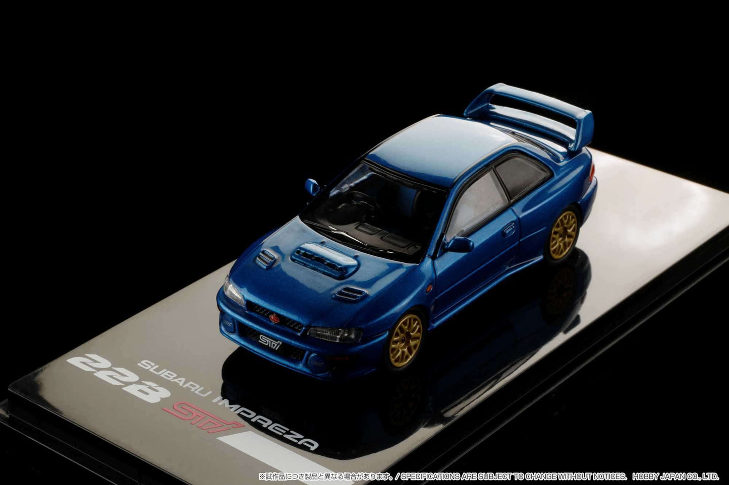 Hobby Japan 1/64 SUBARU IMPREZA 22B STi Version (GC8改) With EJ22改 engine display