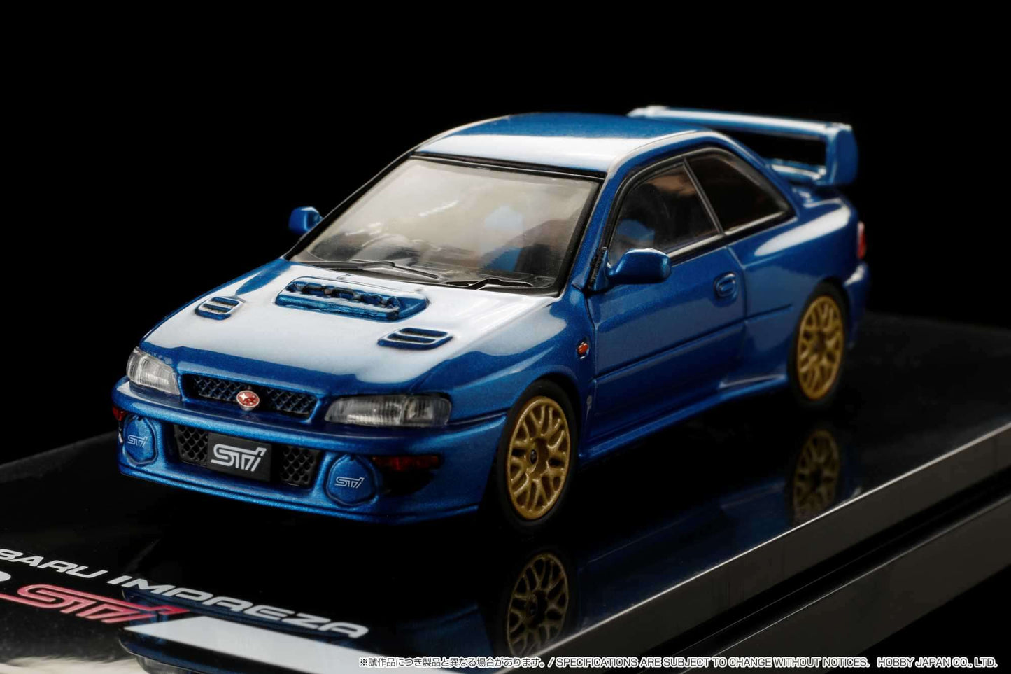 Hobby Japan 1/64 SUBARU IMPREZA 22B STi Version (GC8改) With EJ22改 engine display