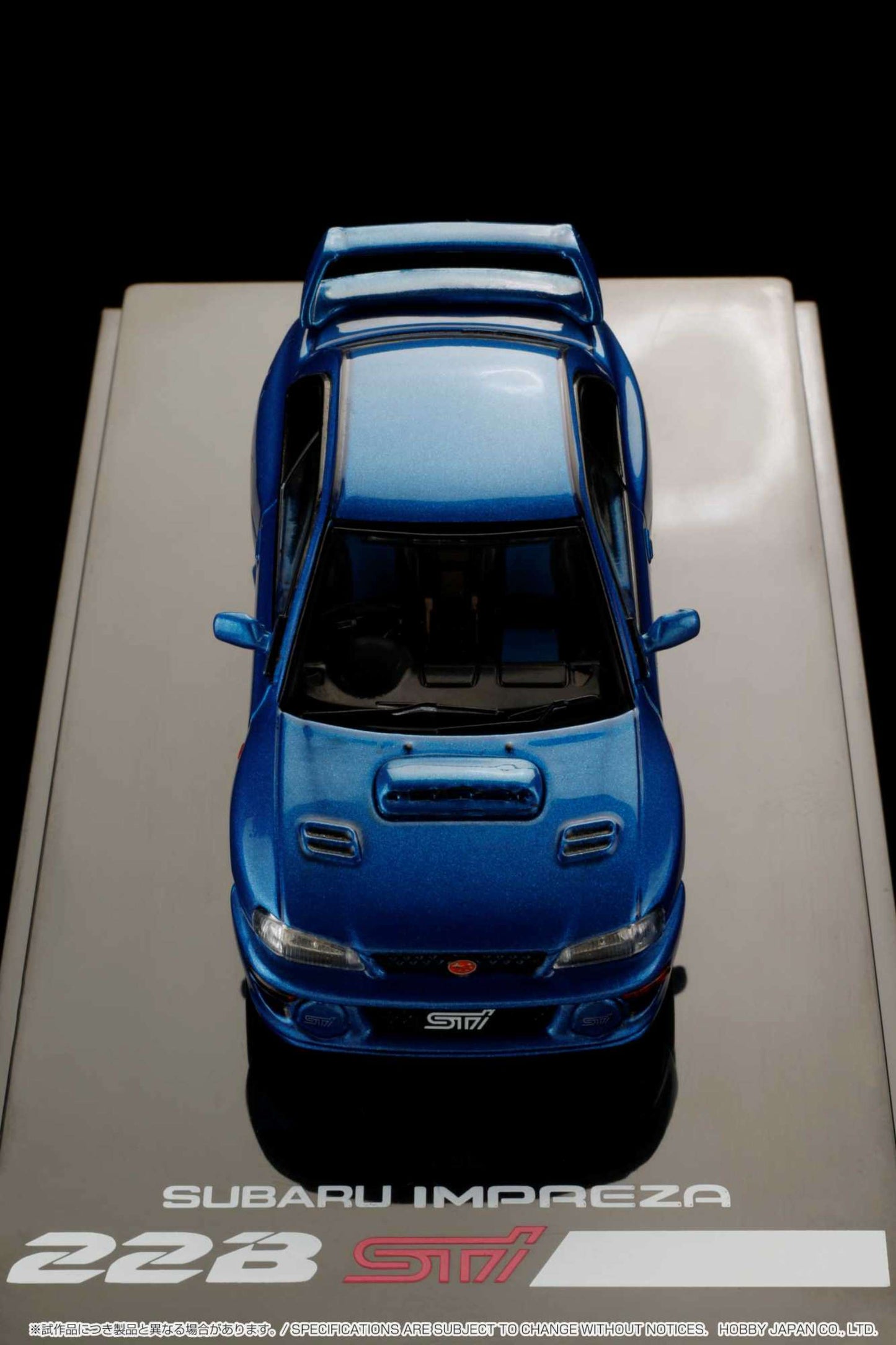 Hobby Japan 1/64 SUBARU IMPREZA 22B STi Version (GC8改) With EJ22改 engine display