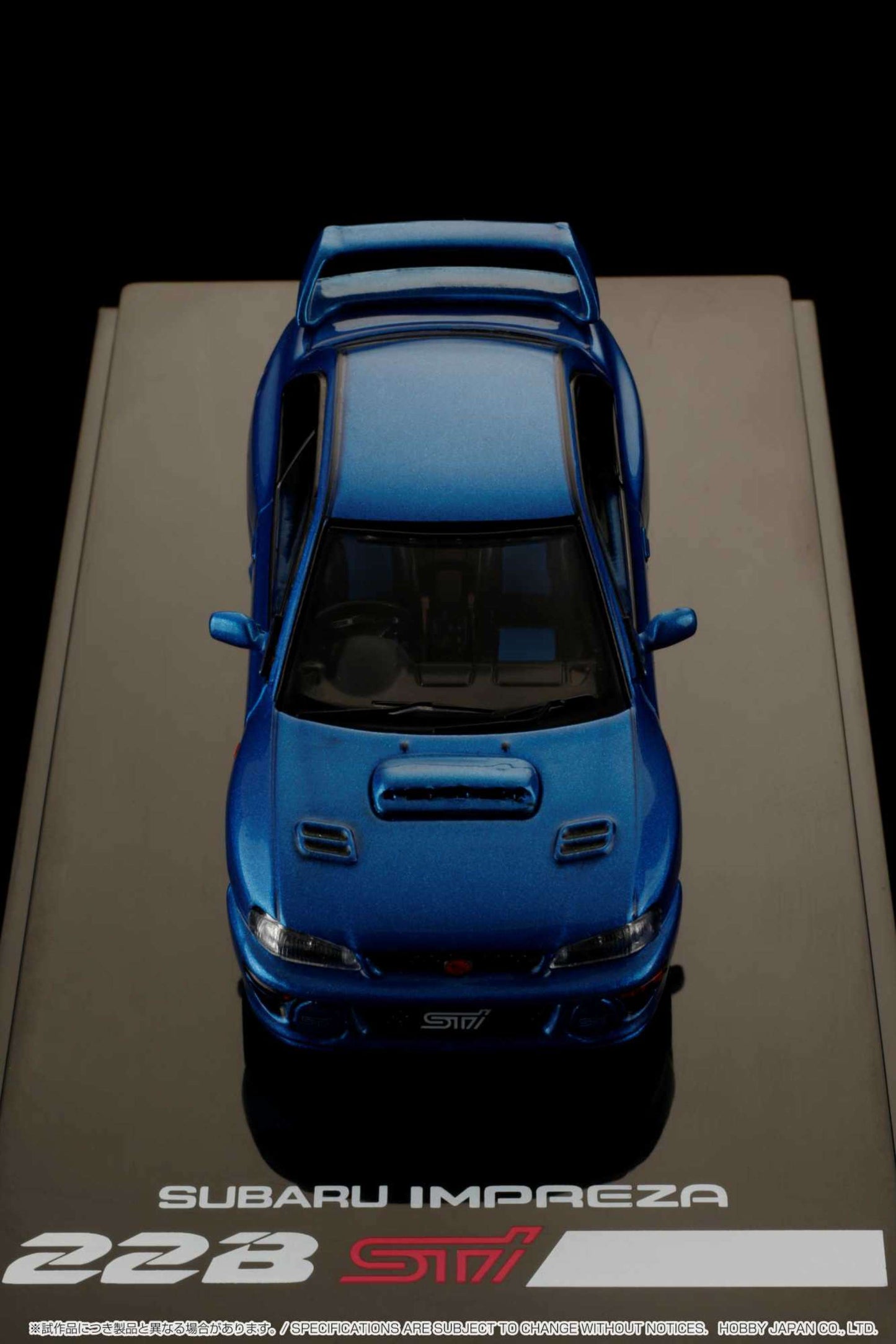 Hobby Japan 1/64 SUBARU IMPREZA 22B STi Version (GC8改) With EJ22改 engine display