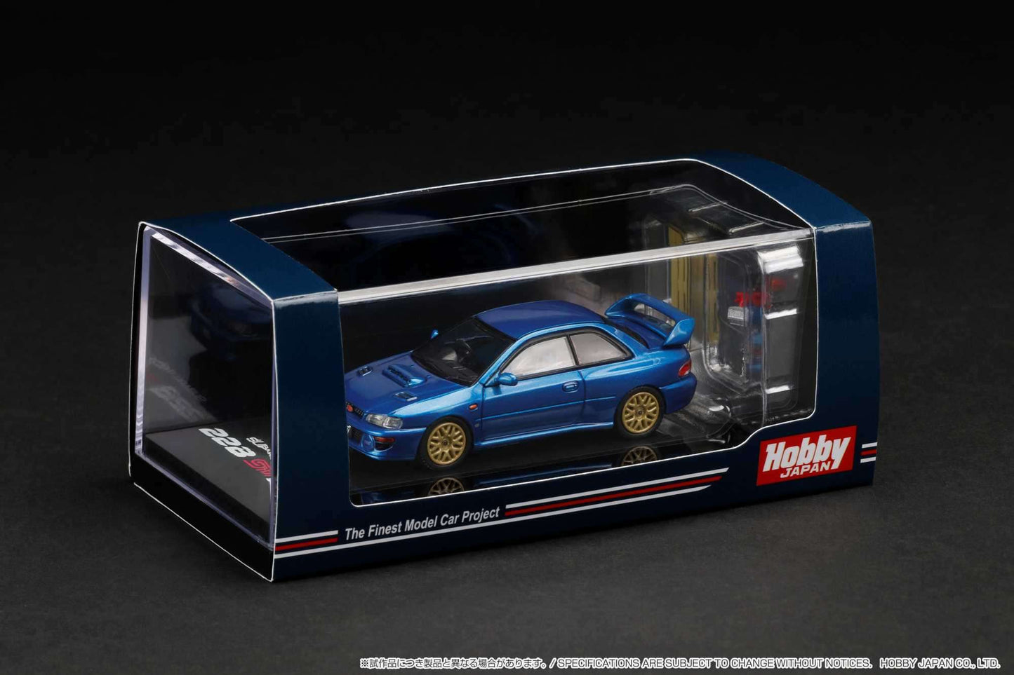 Hobby Japan 1/64 SUBARU IMPREZA 22B STi Version (GC8改) With EJ22改 engine display