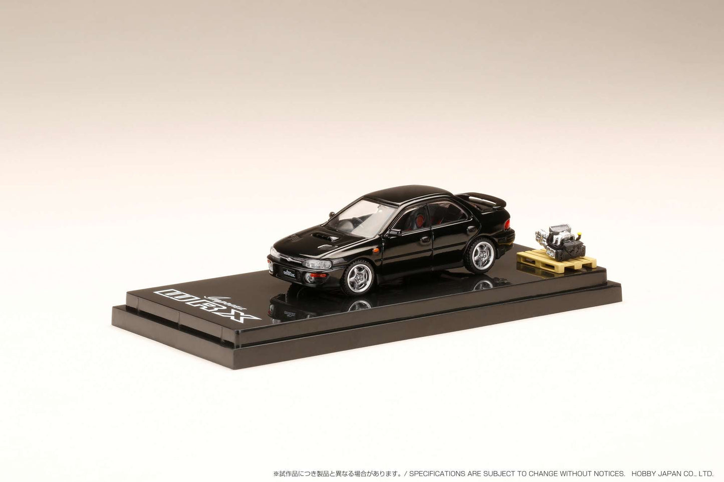 Hobby Japan 1/64 SUBARU IMPREZA WRX (GC8) 1992 with Engine Display Model