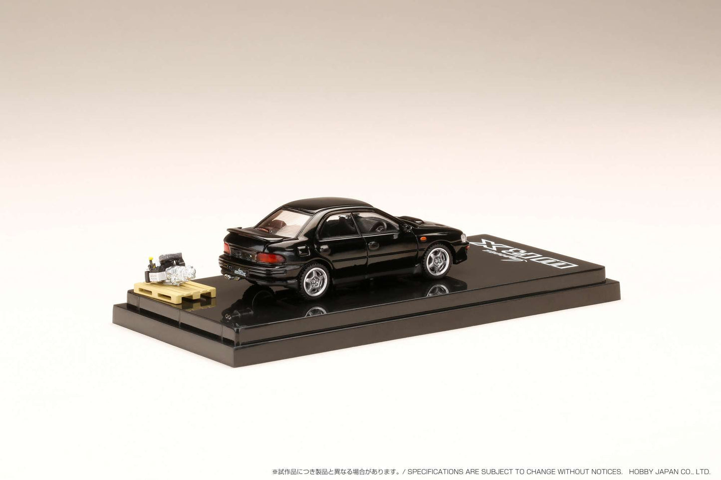 Hobby Japan 1/64 SUBARU IMPREZA WRX (GC8) 1992 with Engine Display Model