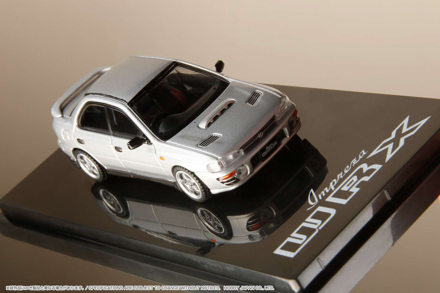Hobby Japan 1/64 SUBARU IMPREZA WRX (GC8) 1992 with Engine Display Model