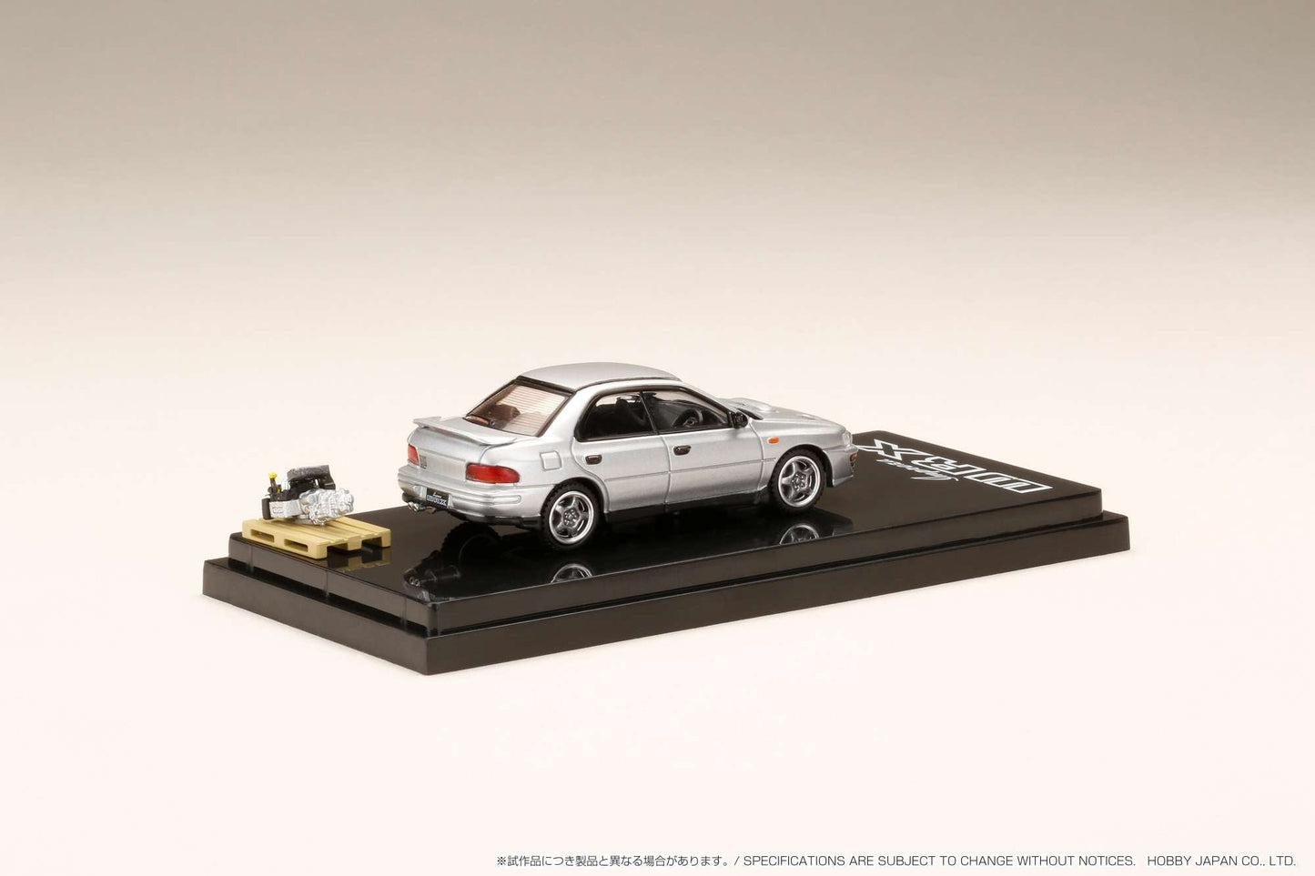 Hobby Japan 1/64 SUBARU IMPREZA WRX (GC8) 1992 with Engine Display Model