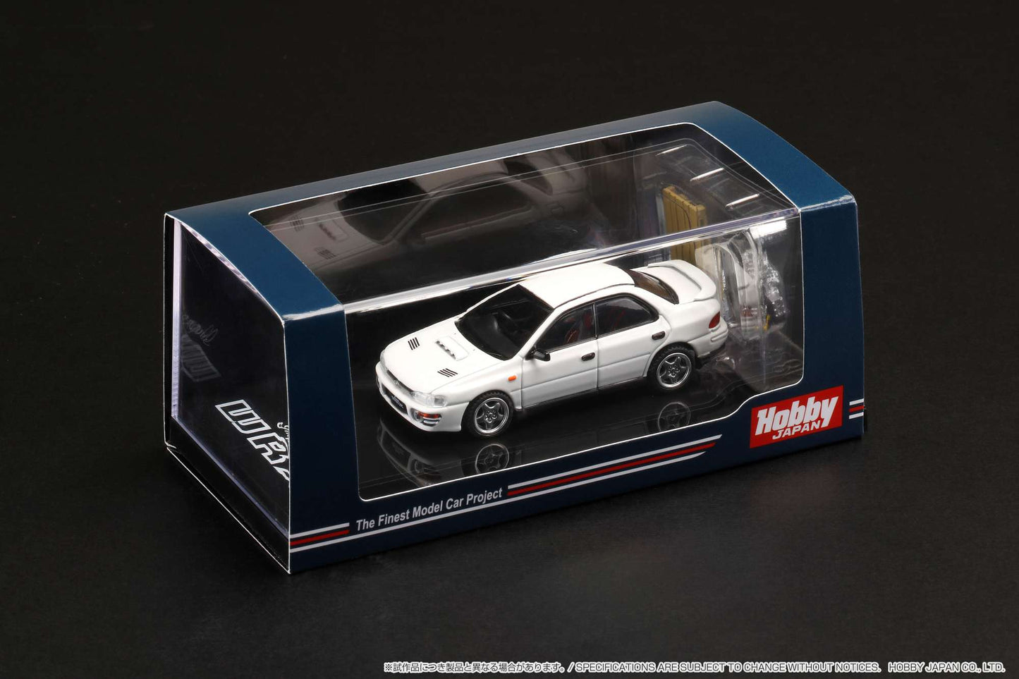 Hobby Japan 1/64 SUBARU IMPREZA WRX (GC8) 1992 with Engine Display Model