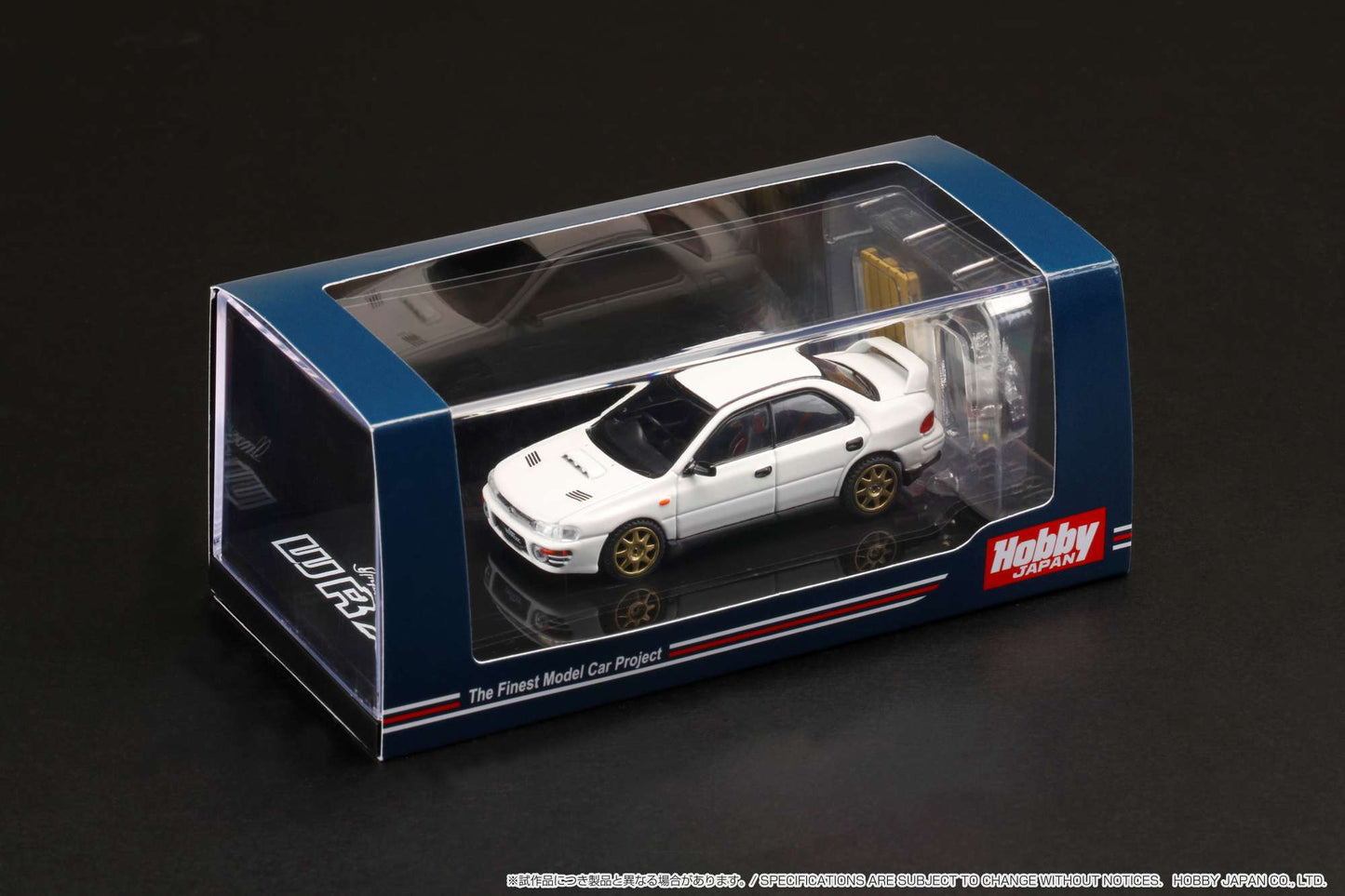 Hobby Japan 1/64 SUBARU IMPREZA WRX (GC8) 1992 Customized Version with Engine Display Model