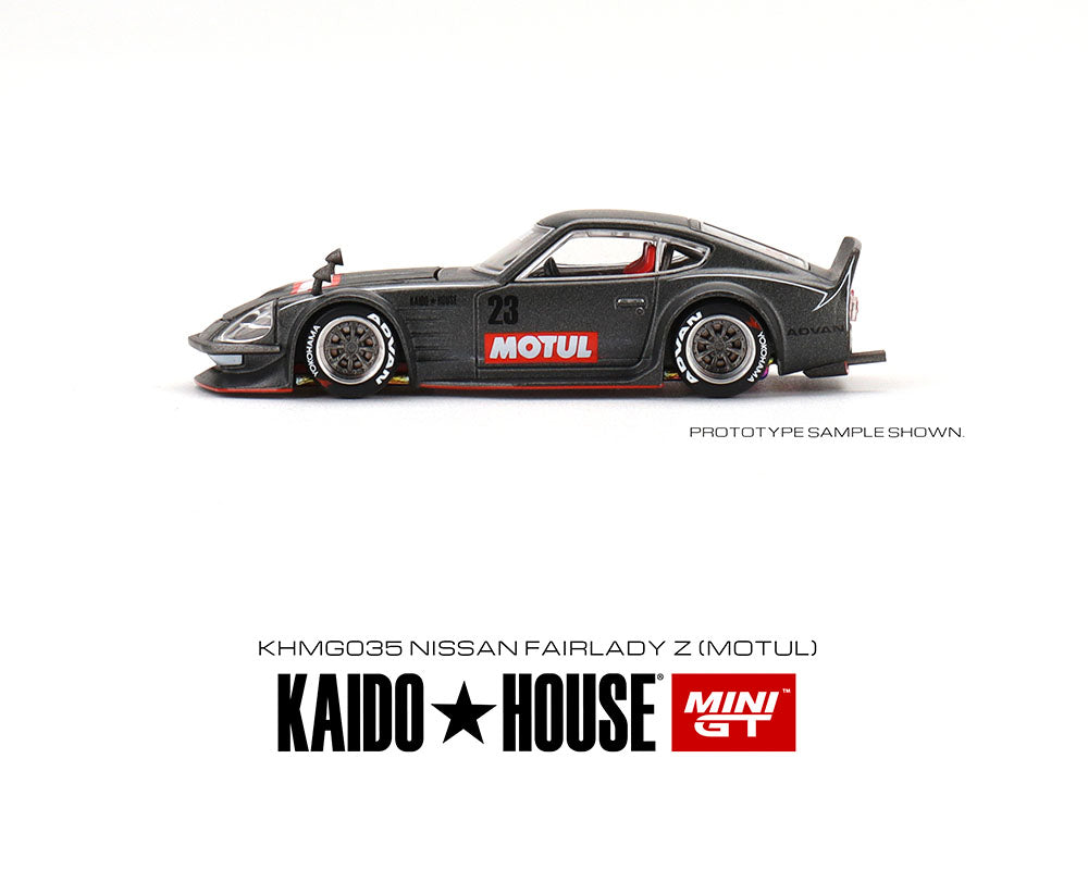 Mini GT x Kaido★House 1:64 Datsun Fairlady Z Motul Z Advan Version 1 (Matte Black) Limited Edition