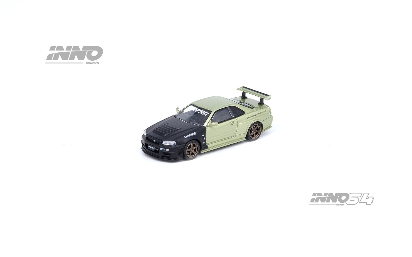Inno64 1/64 NISSAN SKYLINE GT-R (R34) M-SPEC NUR Tuned by NISMO OMORI FACTORY