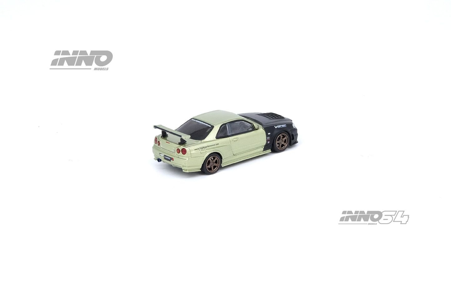Inno64 1/64 NISSAN SKYLINE GT-R (R34) M-SPEC NUR Tuned by NISMO OMORI FACTORY