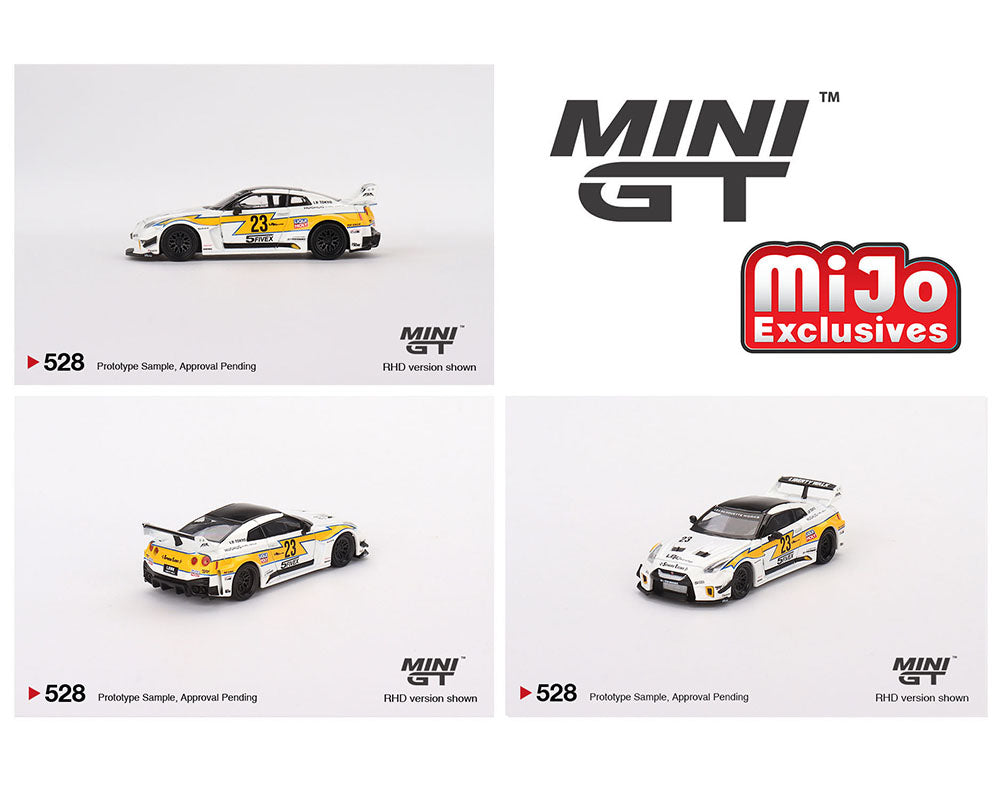 Mini GT 1/64 NISSAN LB-Silhouette WORKS GT 35GT-RR Ver.1 LB Racing – White ***in clamshell blisters***