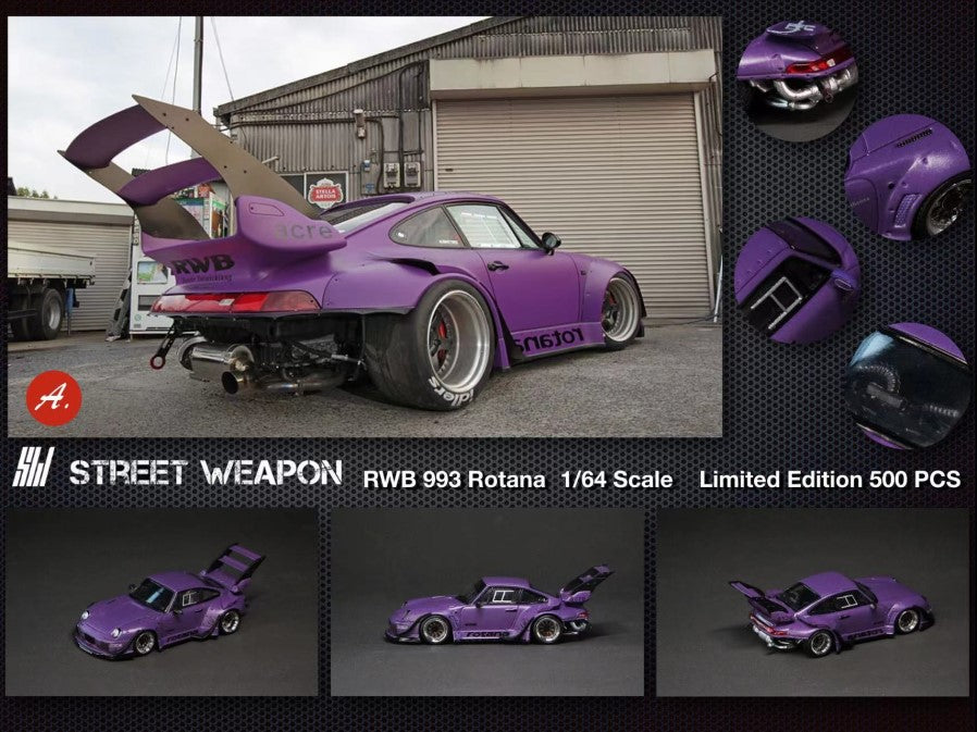 Street Weapon 1/64 RWB993 Rotana Purple