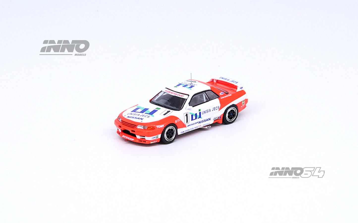 Inno64 1/64 NISSAN SKYLINE GT-R (R32) #1 "UNISIA JECS" JTCC 1993M. Hasemi / H. Fukuyama