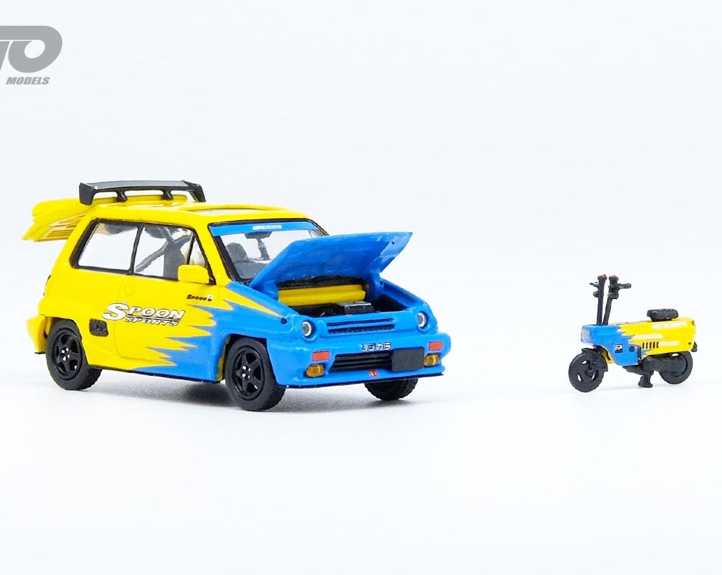 Inno64 HONDA CITY TURBO II "SPOON SPORTS" Custom Livery With MOTOCOMPO